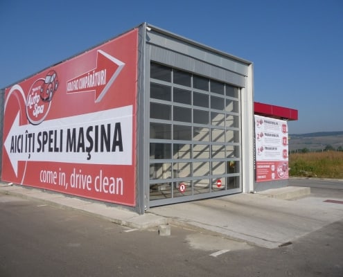 Usi spalatorie auto, Polus Mall, Cluj