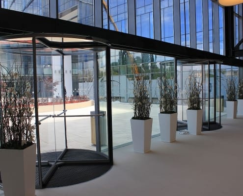 The Office, Cluj, Blasi, Usi automate rotative, usi sticla, cladire birouri