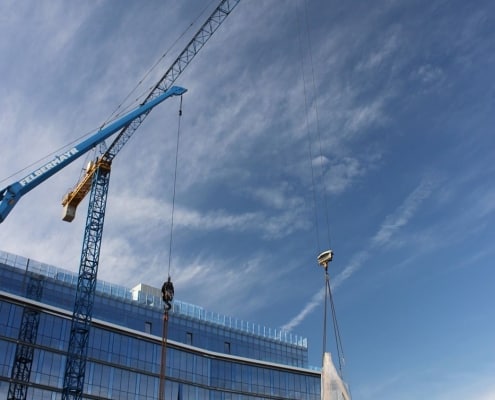 The Office, Cluj, Blasi, Usi automate rotative, usi sticla, cladire birouri