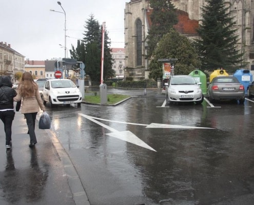 Sistem de parcare automată, Piața Unirii, Cluj Napoca