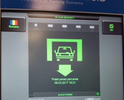 Plata parcarii cu card contactless, parcare automata