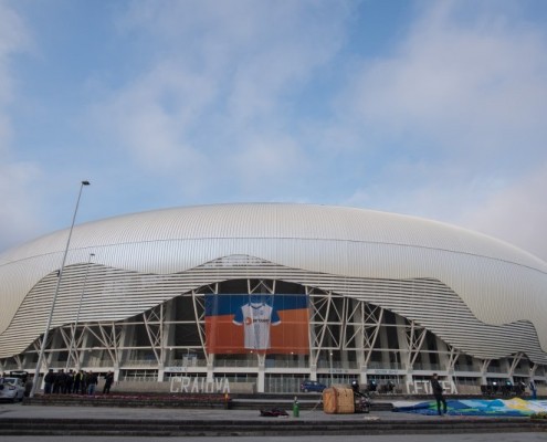 Accesul în noul stadion din Craiova prin scanarea biletului - sistem de ticketing
