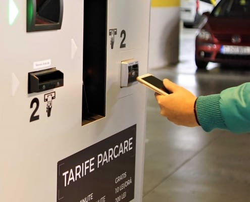 Plata contactless, Plata automata parcare cu telefonul mobil