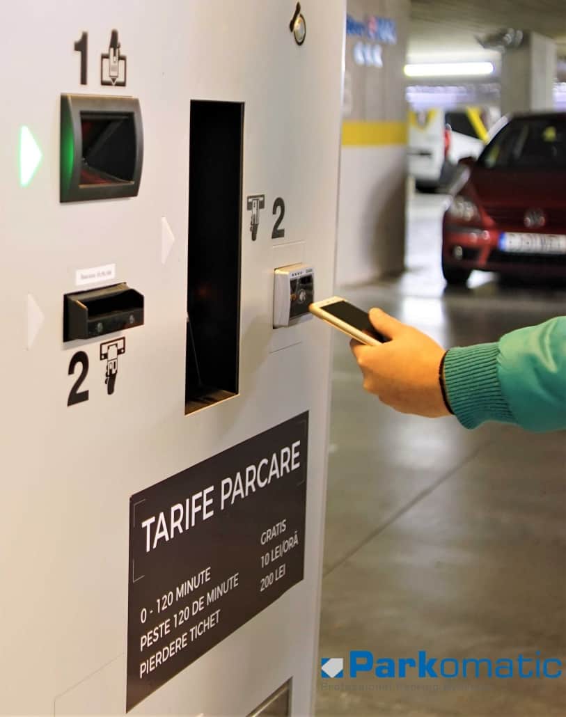 Plata contactless, Plata automata parcare cu telefonul mobil
