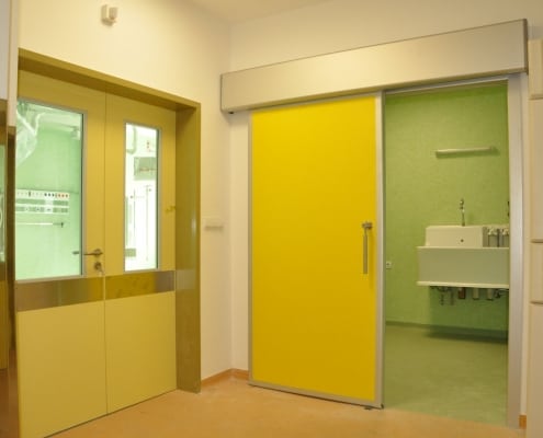Uși de spital semiermetice automate, usi automate, usi glisante automate