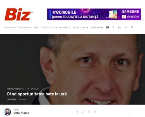 Când oportunitatea bate la ușă