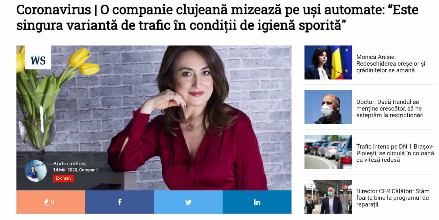 O companie clujeană mizează pe uși automate