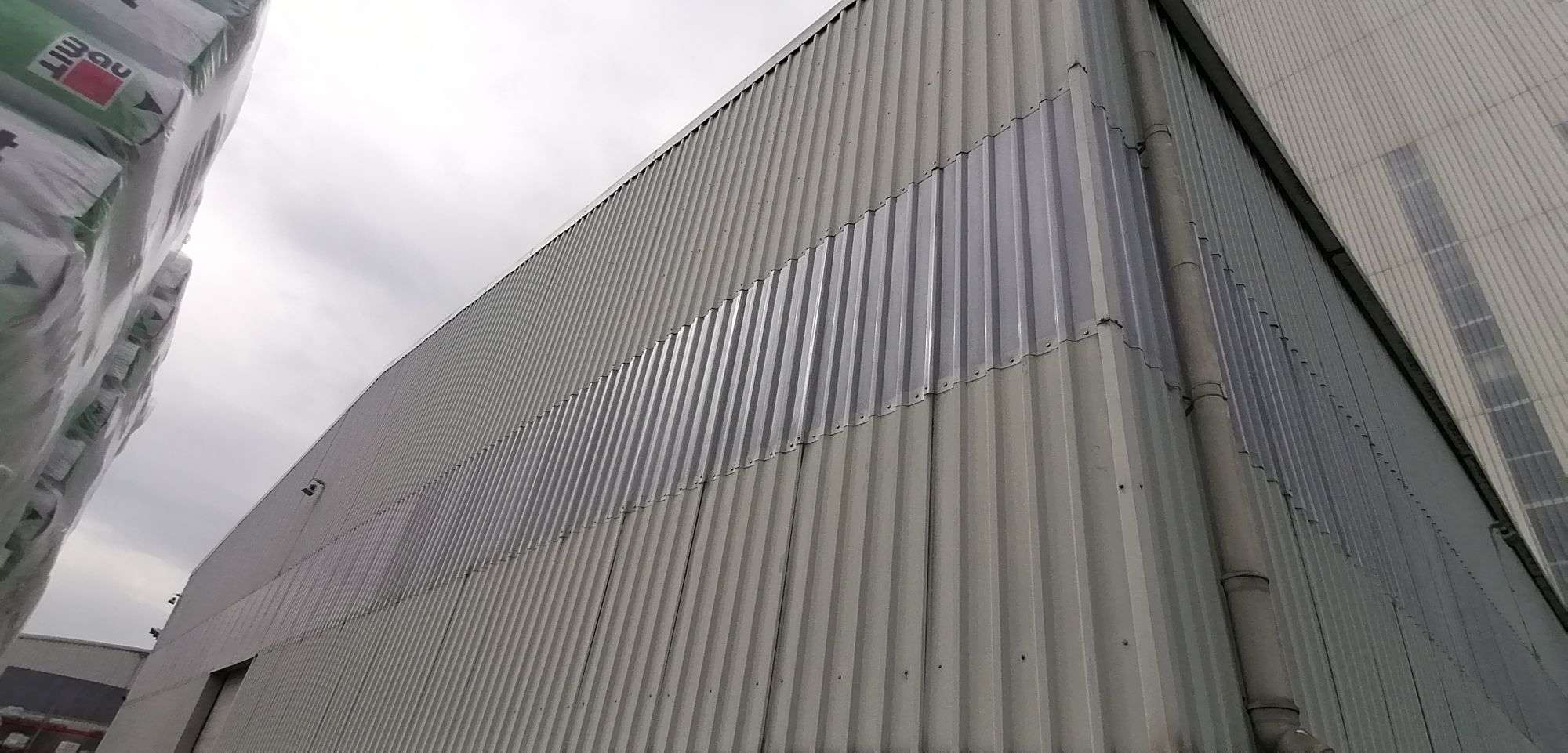 Policarbonat compact cutat pentru fabrica Baumit, policarbonat cutat, policarbonat