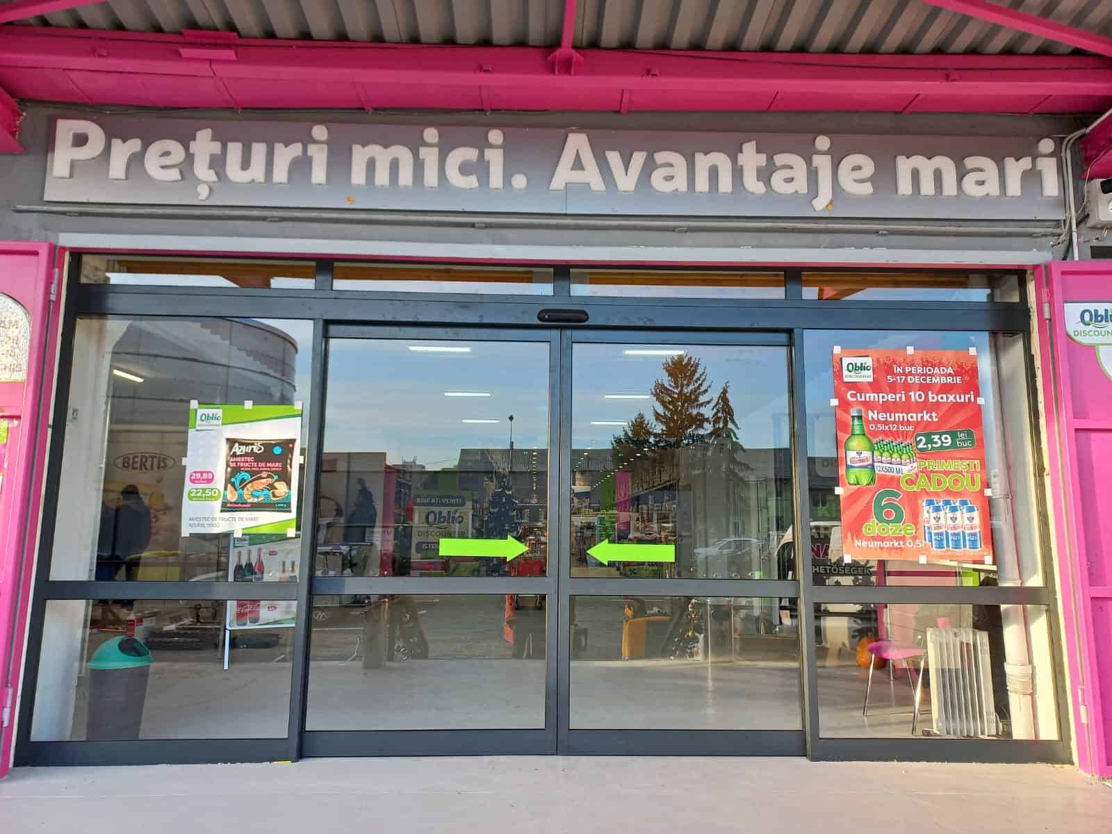 Uși automate de la KADRA pentru OBLIO Târgu Mureș